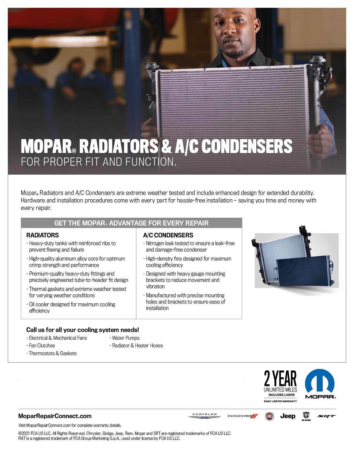 Mopar Radiators and Condensers Flyer