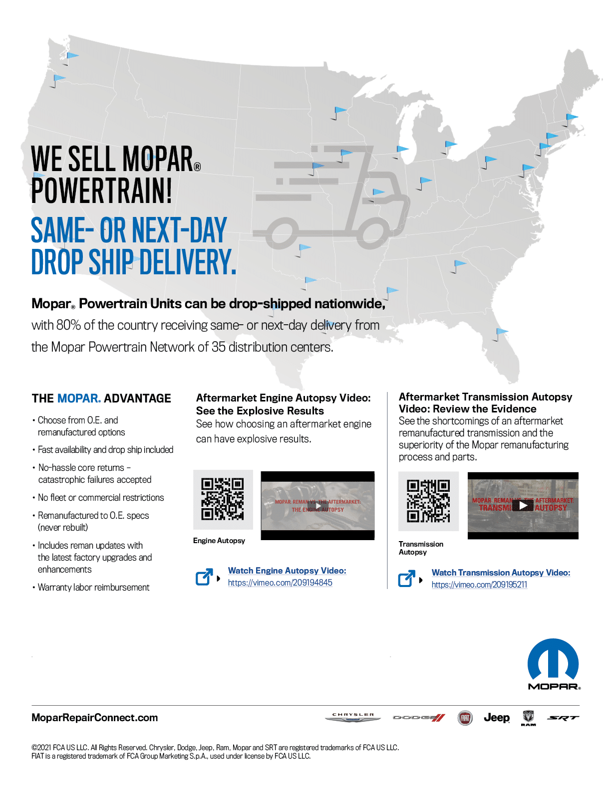 We Sell Mopar Powertrain Flyer