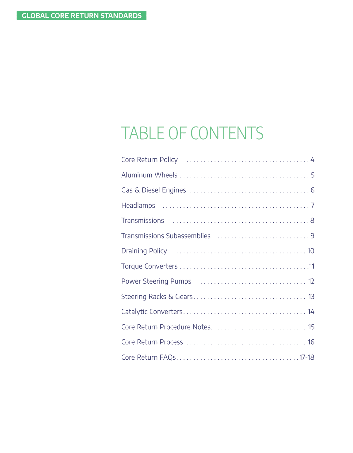 Stellantis North American Core Return Guide Policies and Procedures, All in one place.